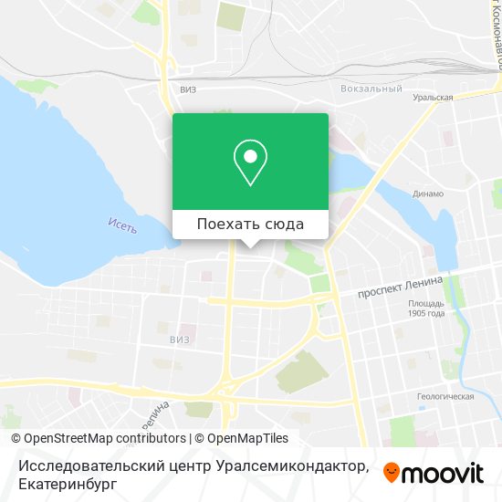 Карта Исследовательский центр Уралсемикондактор