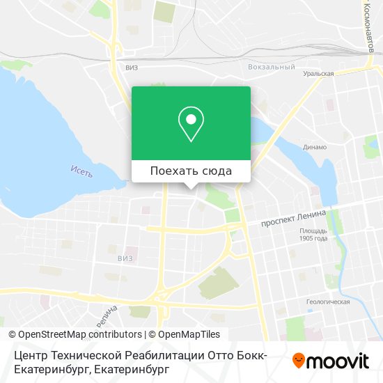 Карта Центр Технической Реабилитации Отто Бокк-Екатеринбург