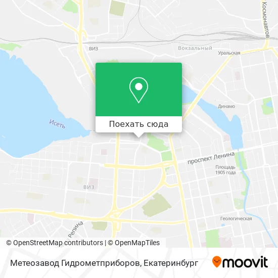 Карта Метеозавод Гидрометприборов