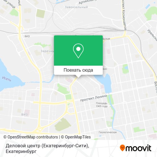 Карта Деловой центр (Екатеринбург-Сити)