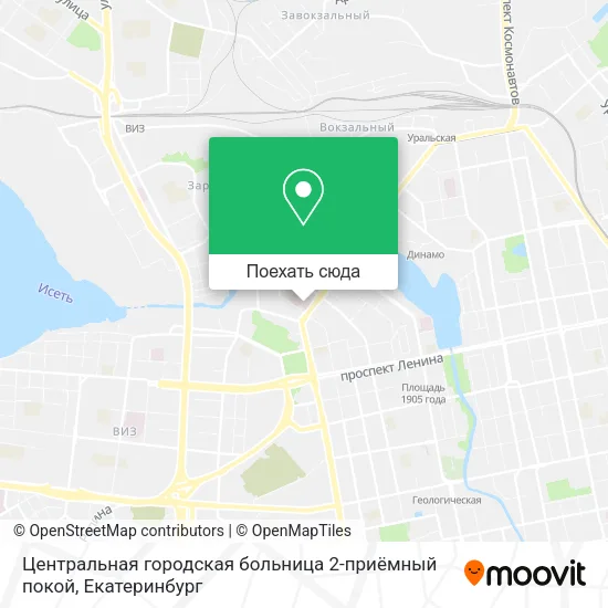 Карта Центральная городская больница 2-приёмный покой