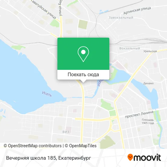 Карта Вечерняя школа 185