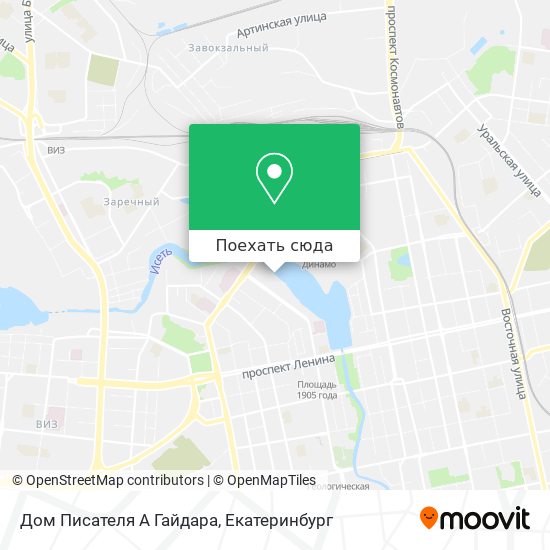 Карта Дом Писателя А Гайдара