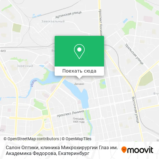 Карта Салон Оптики, клиника Микрохирургии Глаз им. Академика Федорова