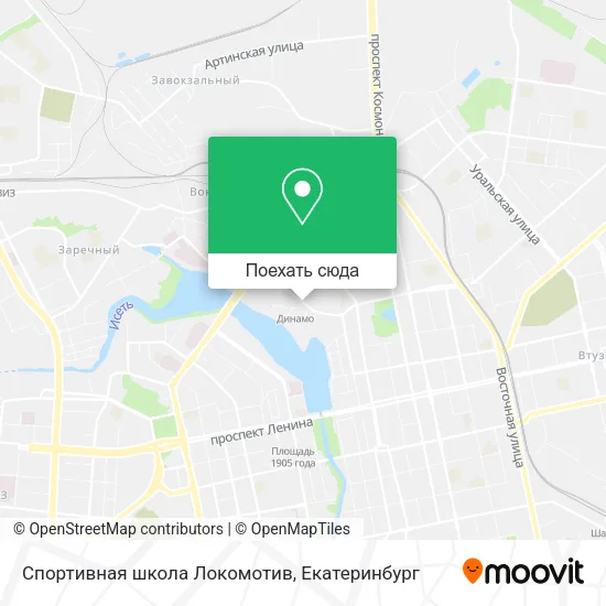 Карта Спортивная школа Локомотив