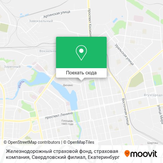 Карта Железнодорожный страховой фонд, страховая компания, Свердловский филиал