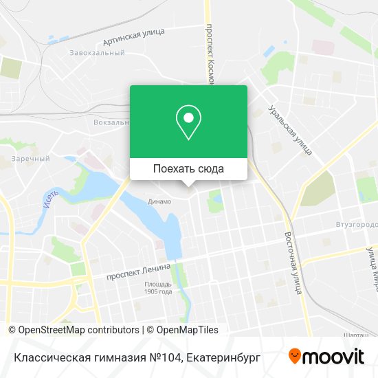 Карта Классическая гимназия №104