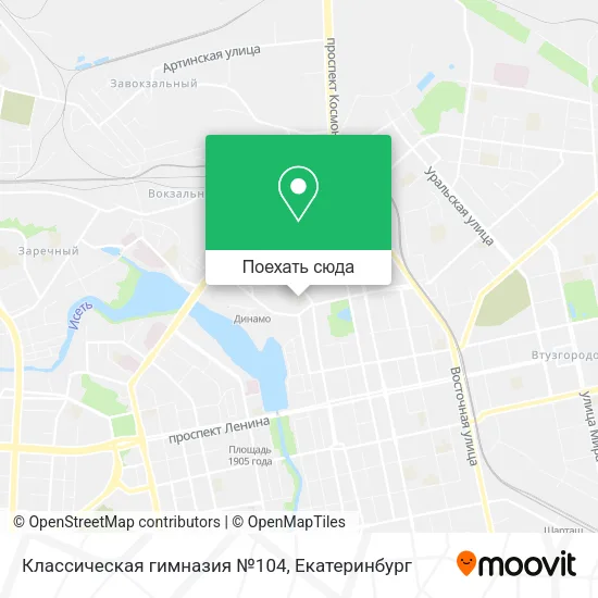 Карта Классическая гимназия №104