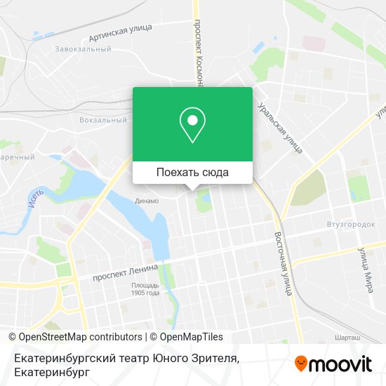 Карта Екатеринбургский театр Юного Зрителя