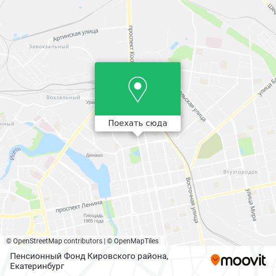 Карта Пенсионный Фонд Кировского района
