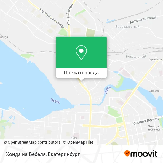 Карта Хонда на Бебеля