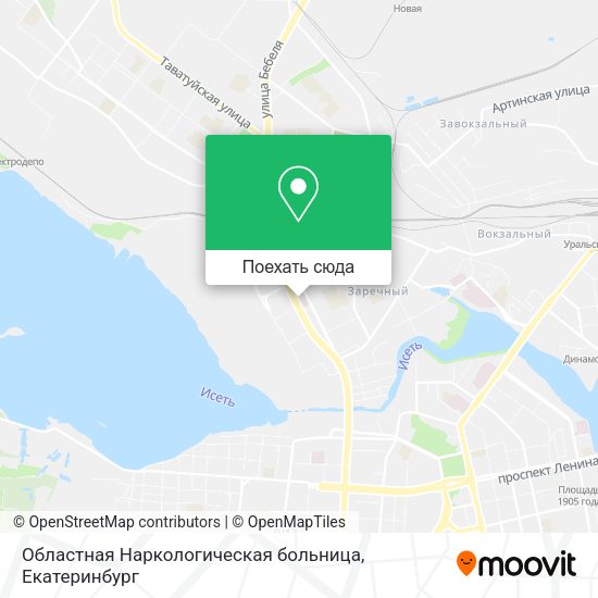 Карта Областная Наркологическая больница