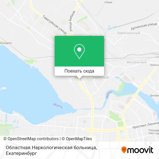 Карта Областная Наркологическая больница