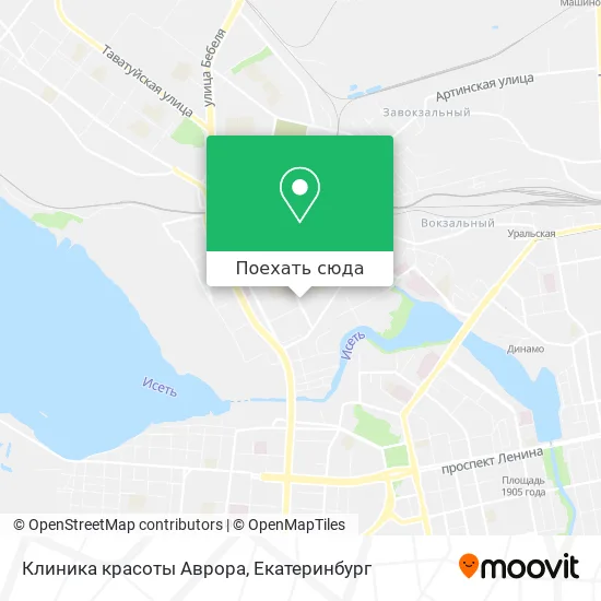 Карта Клиника красоты Аврора