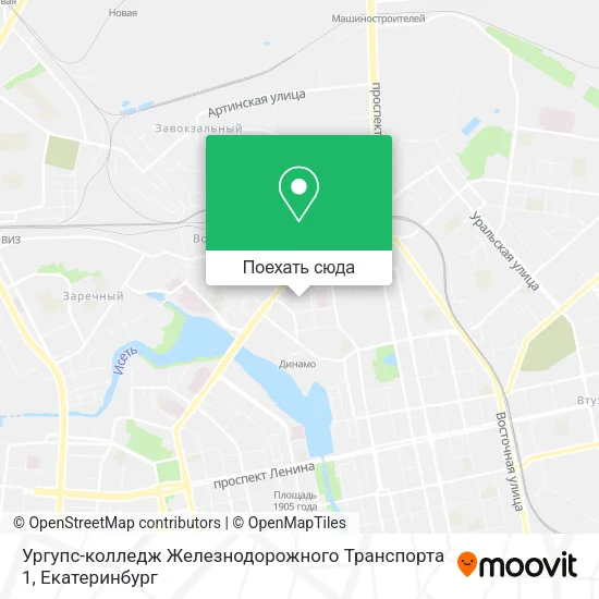 Карта Ургупс-колледж Железнодорожного Транспорта 1