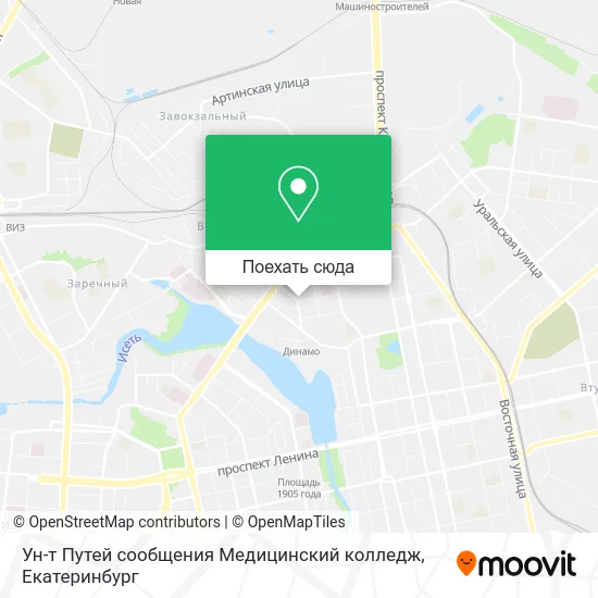 Карта Ун-т Путей сообщения Медицинский колледж