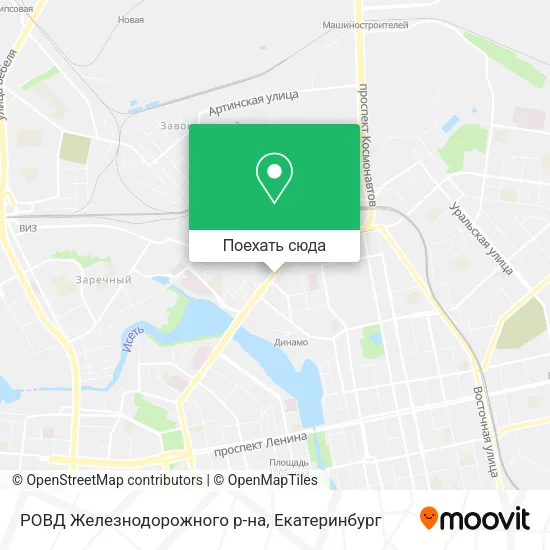 Карта РОВД Железнодорожного р-на