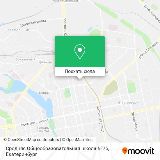 Карта Средняя Общеобразовательная школа №75