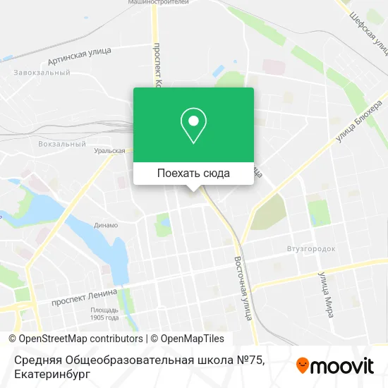 Карта Средняя Общеобразовательная школа №75