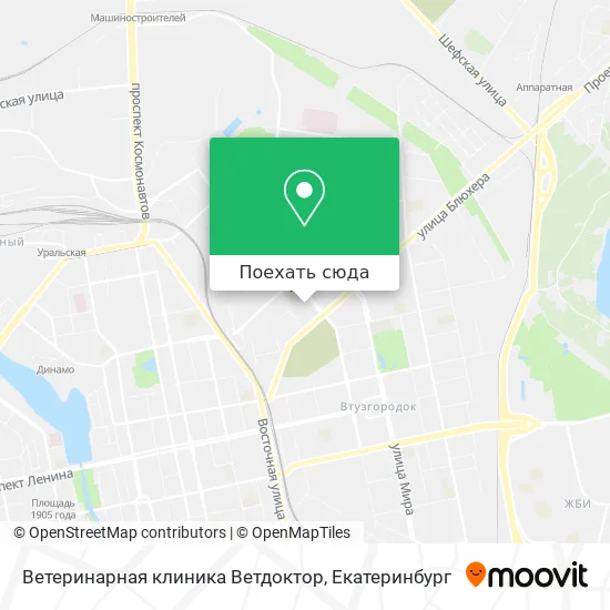Карта Ветеринарная клиника Ветдоктор