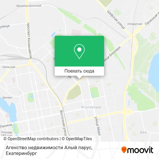 Карта Агенство недвижимости Алый парус