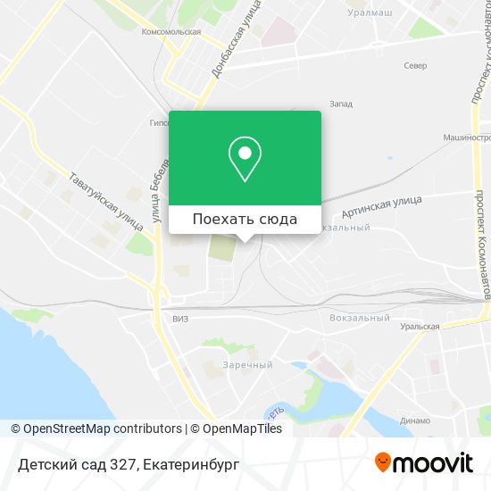 Карта Детский сад 327