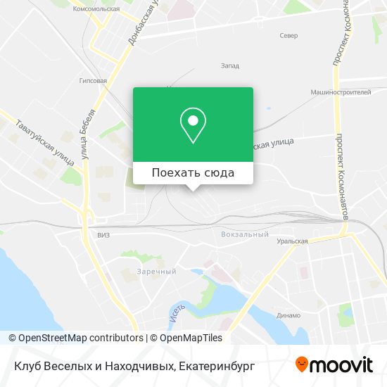 Карта Клуб Веселых и Находчивых