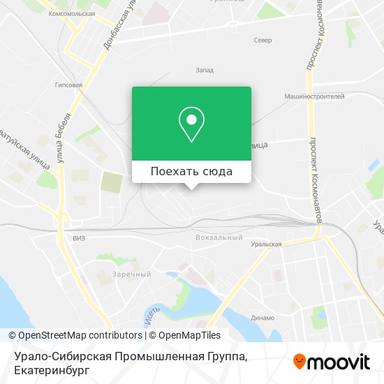 Карта Урало-Сибирская Промышленная Группа