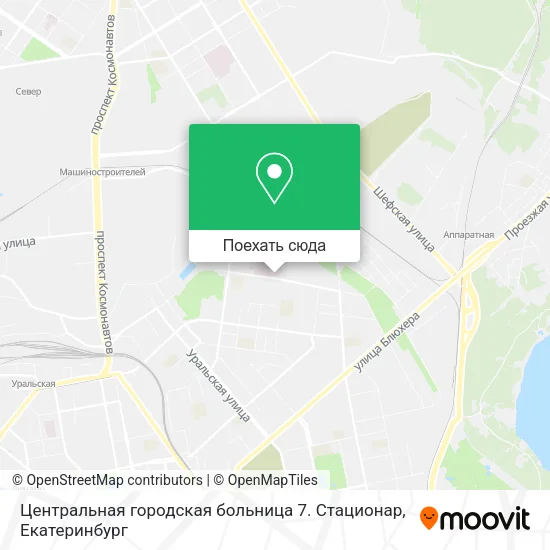 Карта Центральная городская больница 7. Стационар
