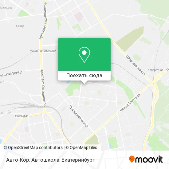 Карта Авто-Кор, Автошкола