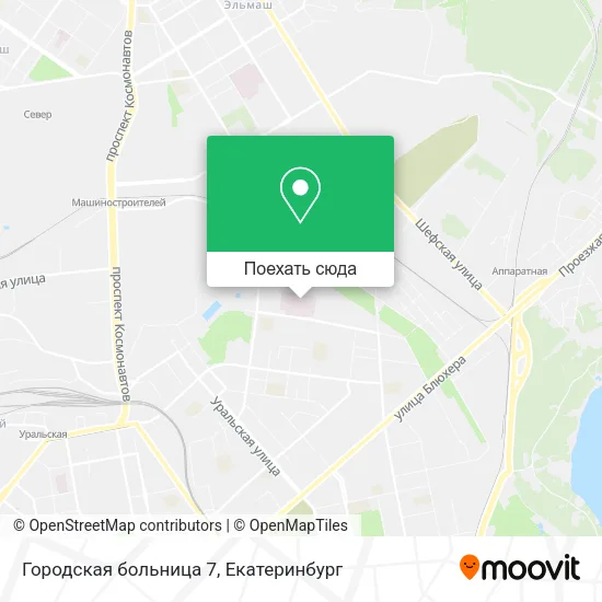 Карта Городская больница 7