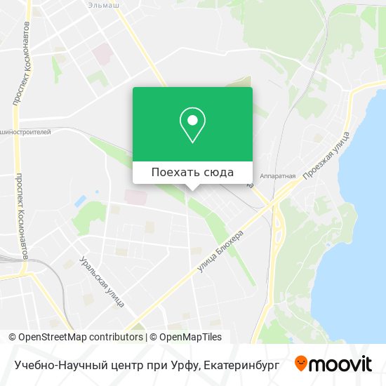 Карта Учебно-Научный центр при Урфу