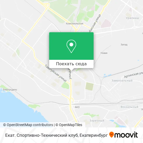 Карта Екат. Спортивно-Технический клуб