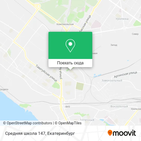 Карта Средняя школа 147