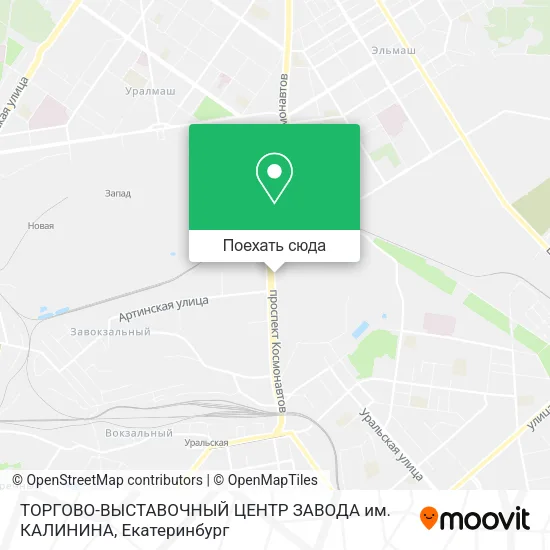Карта ТОРГОВО-ВЫСТАВОЧНЫЙ ЦЕНТР ЗАВОДА им. КАЛИНИНА