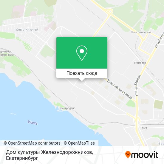 Карта Дом культуры Железнодорожников