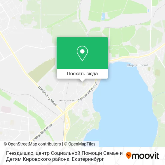 Карта Гнездышко, центр Социальной Помощи Семье и Детям Кировского района