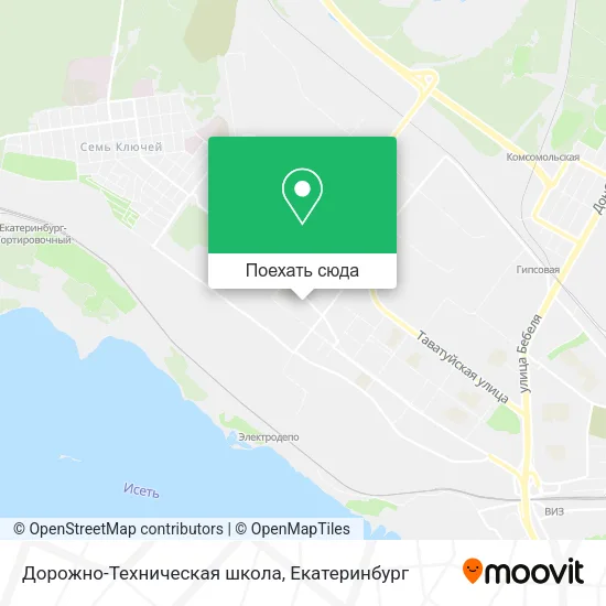 Карта Дорожно-Техническая школа