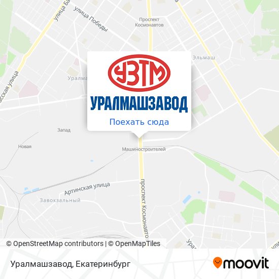 Карта Уралмашзавод