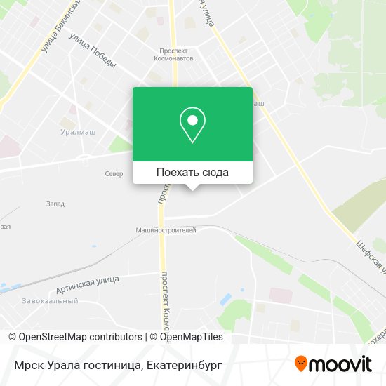 Карта Мрск Урала гостиница