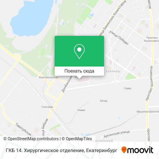 Карта ГКБ 14. Хирургическое отделение