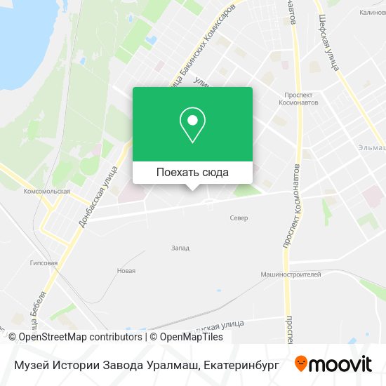Карта Музей Истории Завода Уралмаш