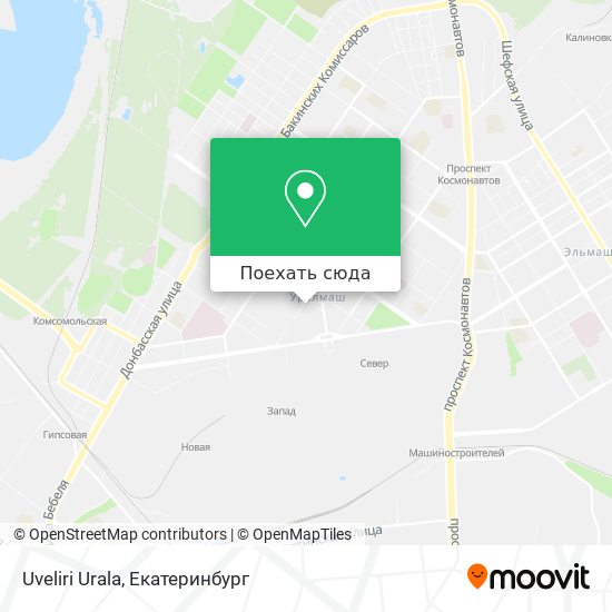Карта Uveliri Urala