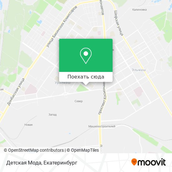 Карта Детская Мода