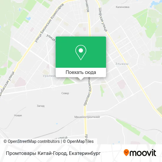 Карта Промтовары Китай-Город