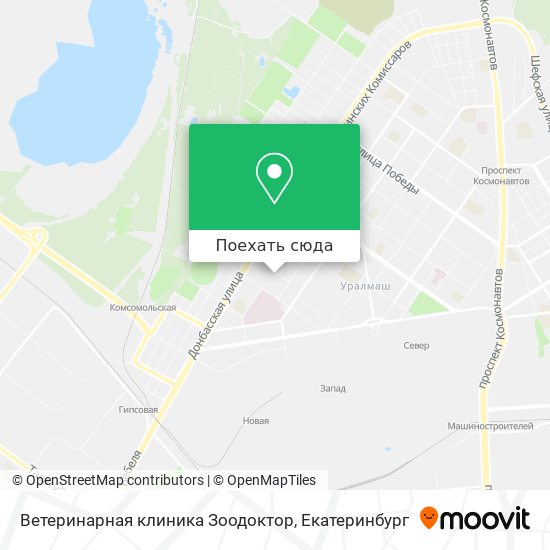 Карта Ветеринарная клиника Зоодоктор