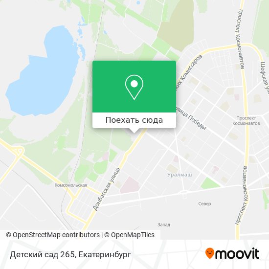 Карта Детский сад 265