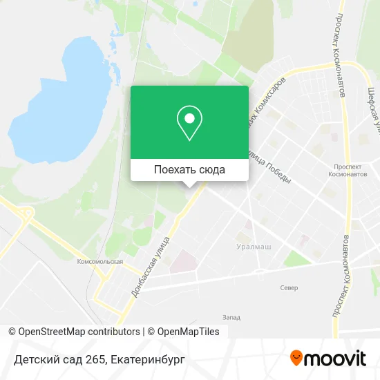 Карта Детский сад 265