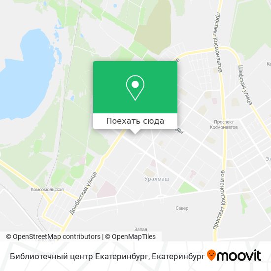 Карта Библиотечный центр Екатеринбург