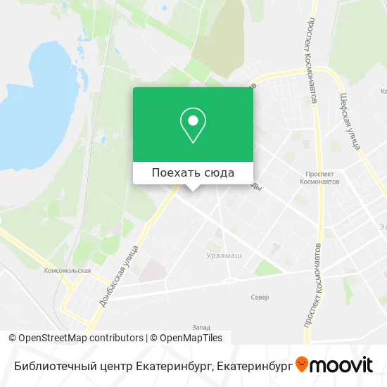 Карта Библиотечный центр Екатеринбург